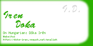 iren doka business card