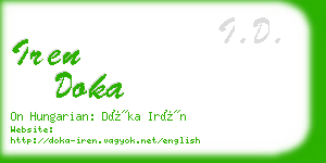 iren doka business card